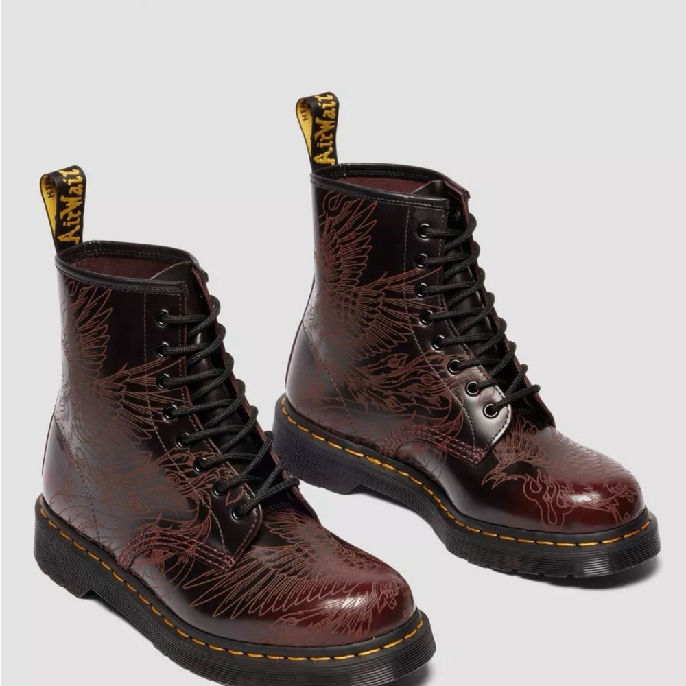 Dr Martens 1460 Phoenix Arcadia Rub Off Leather Boots Men’s Size 10 New With Box